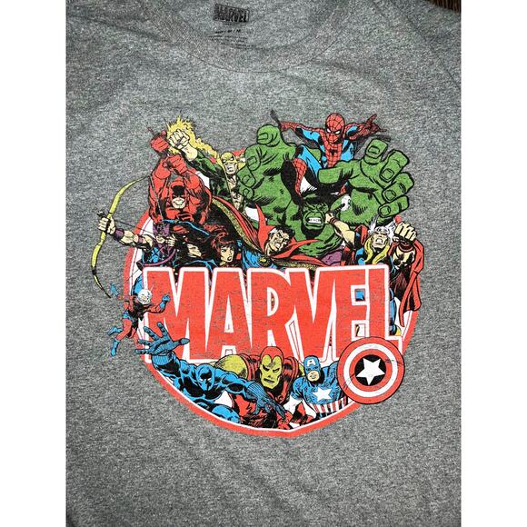 Woman's Marvel Avengers Characters Grey T-Shirt Medium - Picture 3 of 8